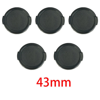 5PC 43mm Snap on Front Cap for DSLR SLR Camera Lens