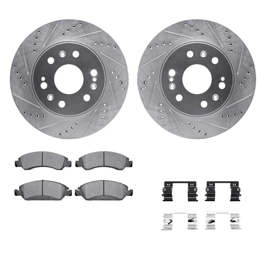 Drilled and Slotted Rotors for Chevy Avalanche (2008–2013) ALX-PAU-DF-7212-48143-CLA6