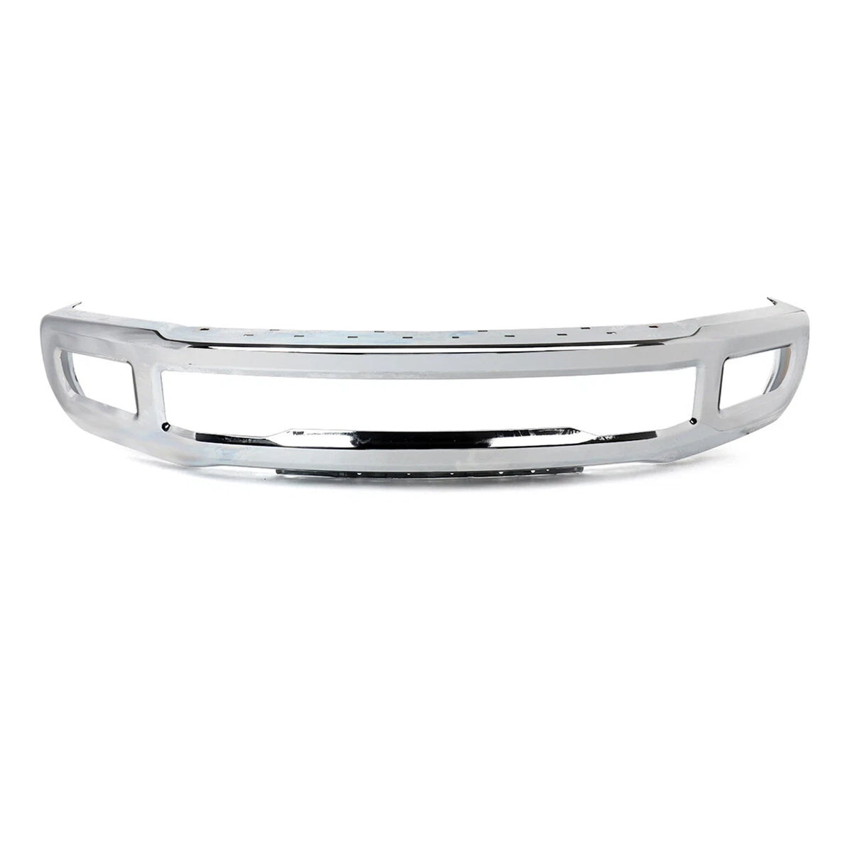 Chrome Front Bumper with Fog Holes for Ford F250 F350 Super Duty (2017–2019)