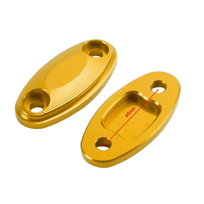 CNC Aluminum Gold Mirror Block Off Plates for Honda CBR500R CBR600RR (2013–2020) #8