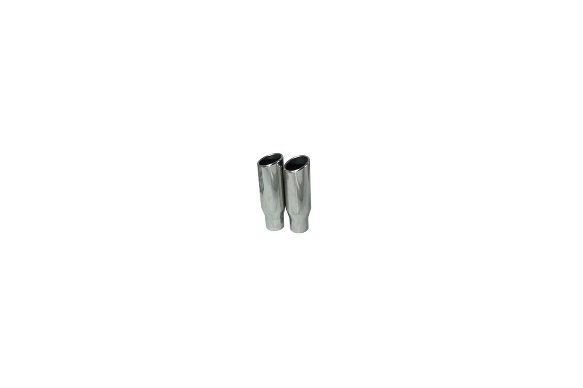 2.5" Dual Exhaust Kit for Ford F-150 (1998–2003) Stainless Muffler Clamp-on Tips