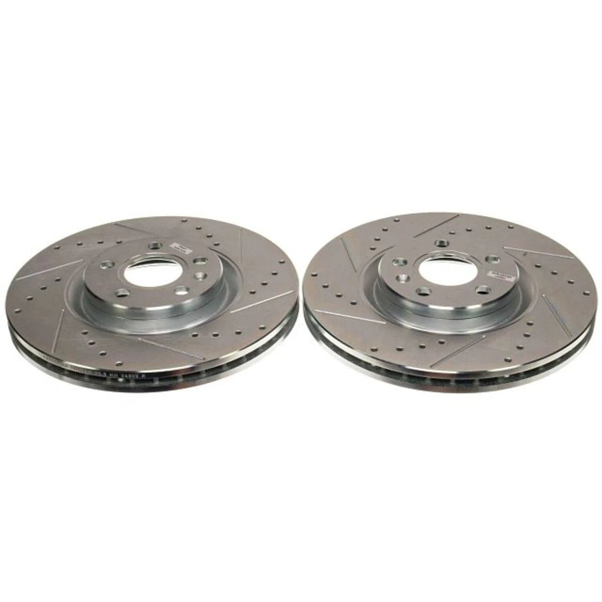 2X Powerstop Brake Discs Front for Volvo S90 S60 XC60 XC40 (2017–2022) EBR1699XPR