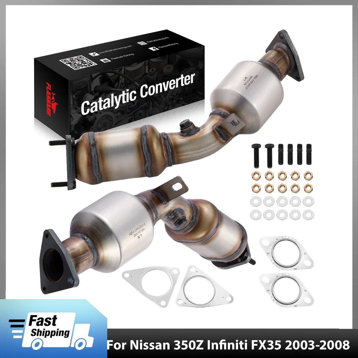 Front Catalytic Converter Set for Infiniti G35 FX35 Nissan 350Z (2003–2008)