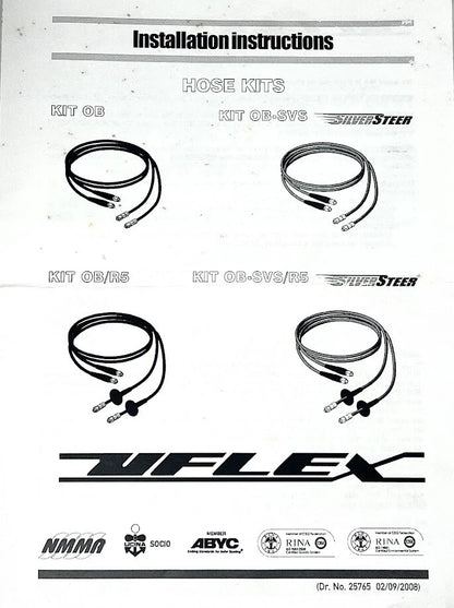 Hydraulic Hose Kit 2X 3FT for Uflex (UFLEX KITOB-03)