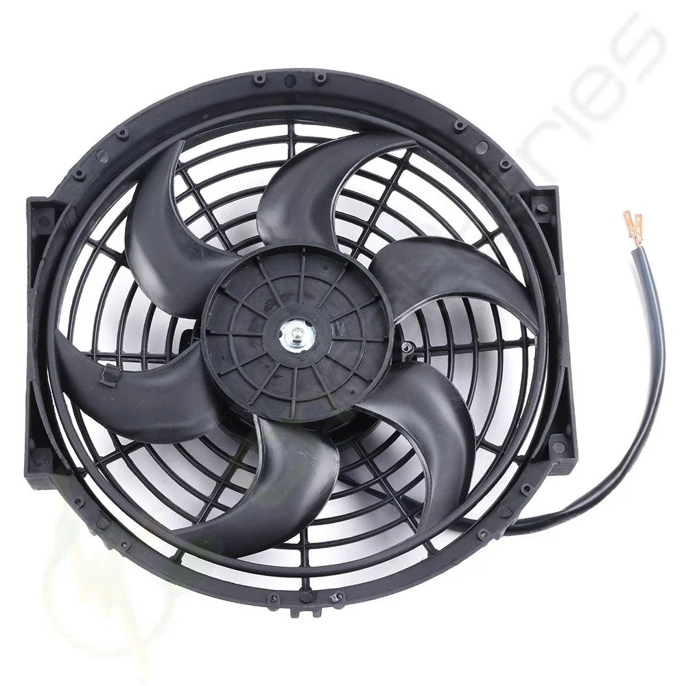 2X 10" Radiator Condenser Cooling Fan for Audi Saab Volvo BMW (Universal)