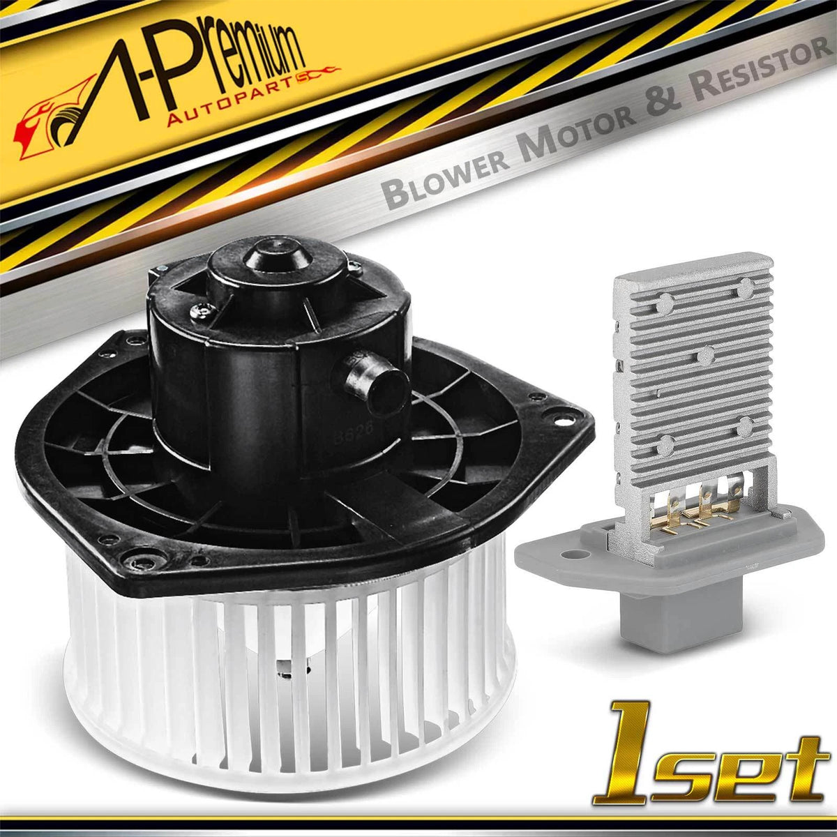 Front HVAC Blower Motor & Resistor for Chevy Aveo (2004–2011) 96539656, 95978693, 700205, RU459