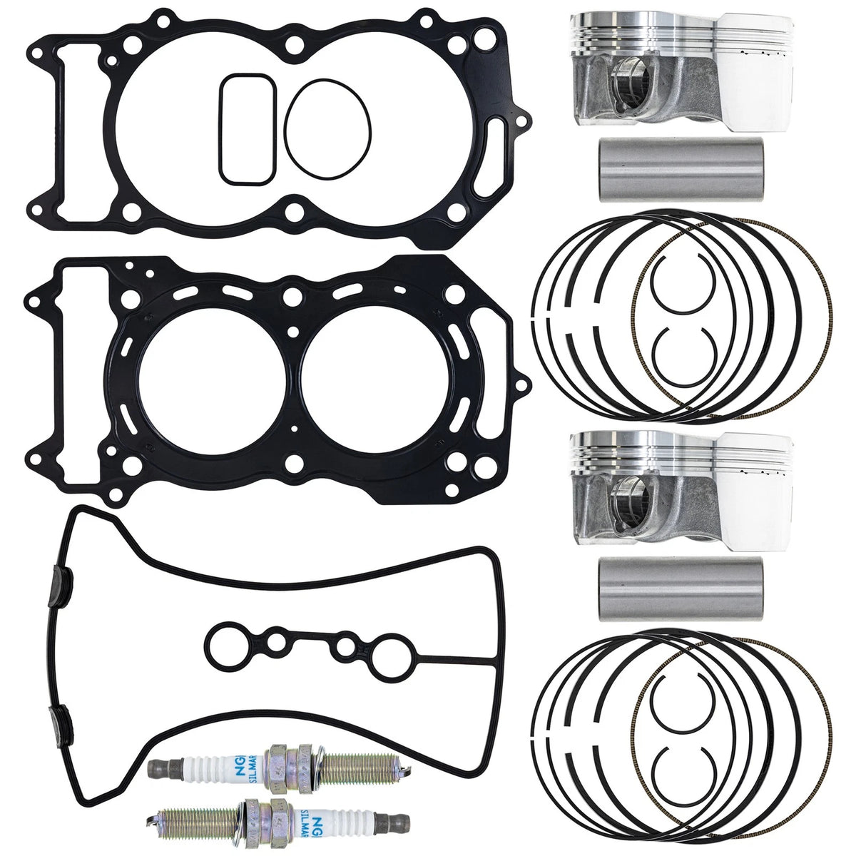 Piston Gasket Spark Plug Kit for Kawasaki Teryx KRX 1000 (2019–2023) MK1011893, 13001-0824, 13001-0807