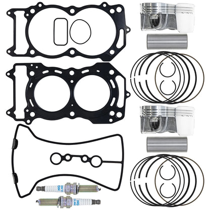 Piston Gasket Spark Plug Kit for Kawasaki Teryx KRX 1000 (2019–2023) MK1011893, 13001-0824, 13001-0807