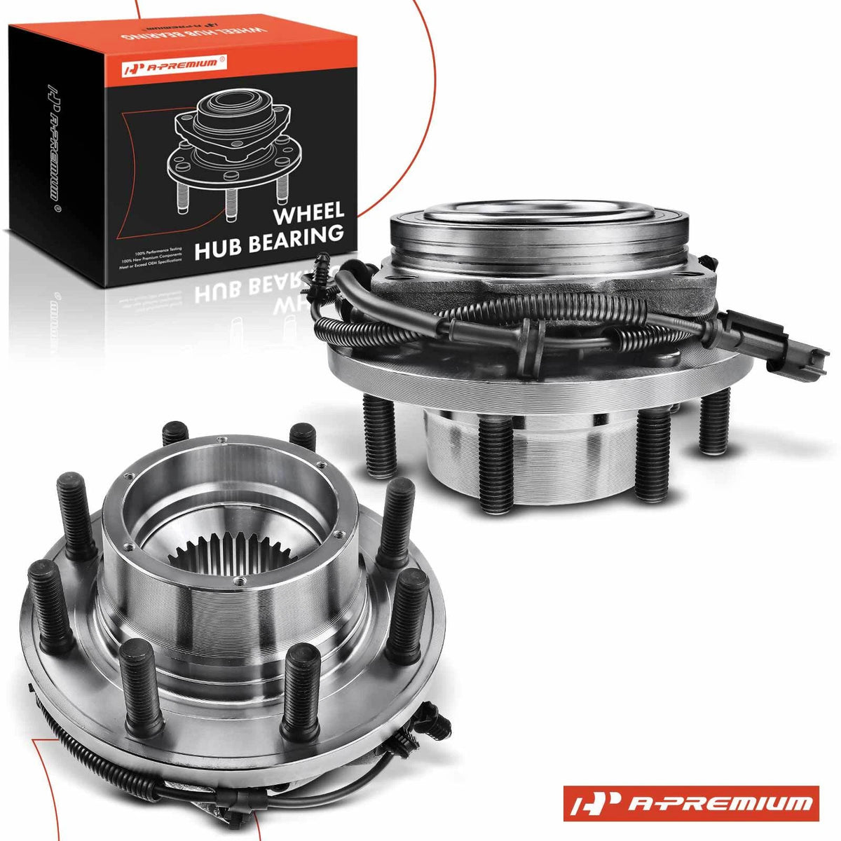 2X Front Wheel Hub & Bearing Assembly for Ford F-350 Super Duty (2017–2020) HC3Z1104D, 515182