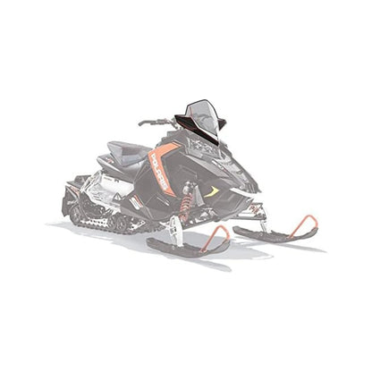 18" Clear Mid Windshield for Polaris Snowmobile (OEM 2880389)