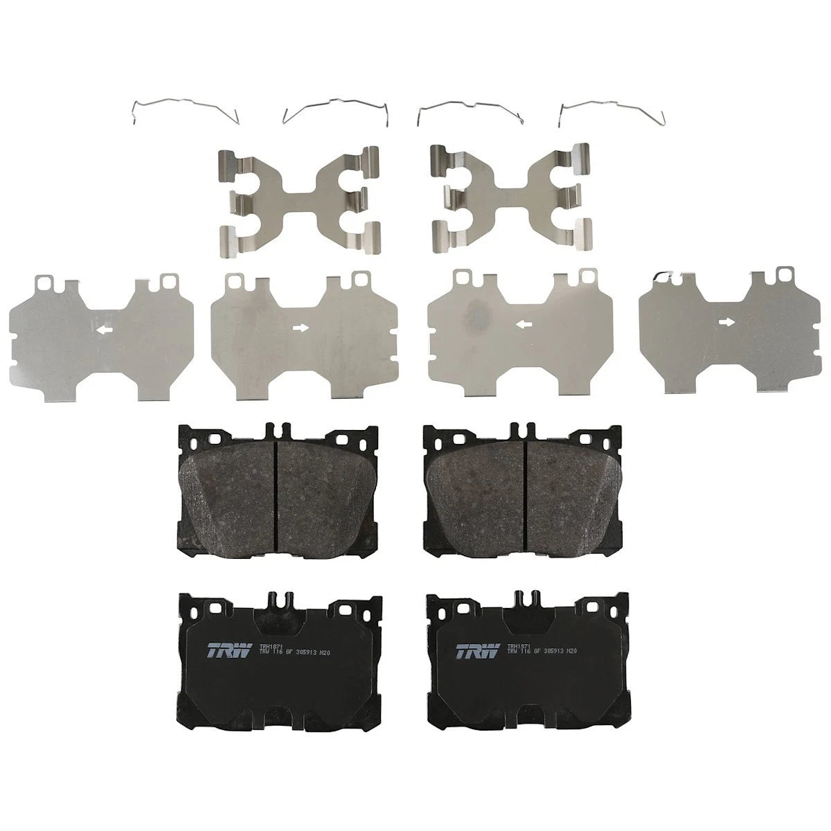 2X Brake Pad Set for Mercedes-Benz C Class Coupe (2016–2022) TRH1871, SSCP1871