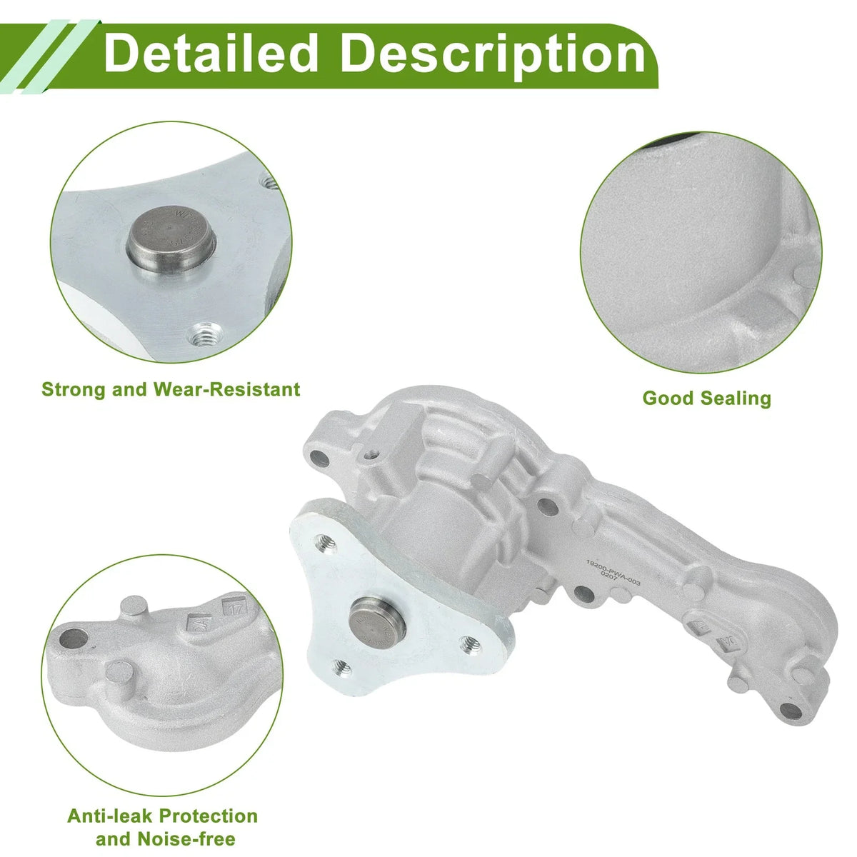 Engine Water Pump for Honda Fit (2007–2008) No. 19200PWA003