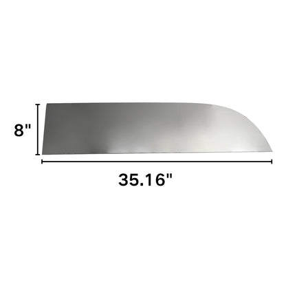 2Pcs Stainless 8" Chopped Window Trim for Kenworth T680/T880 (2013–2023) 906014
