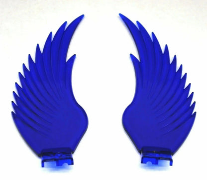 2X Windrider Hood Ornament Pull Replacement Wings Plastic Blue for GG#48041