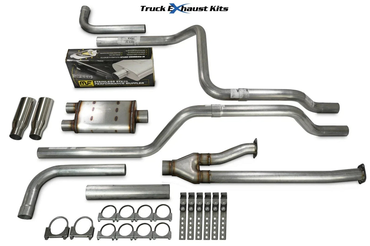 2.5" Dual Exhaust Kit for Toyota Tundra (2014–2021) Magnaflow Side Rolled Tip