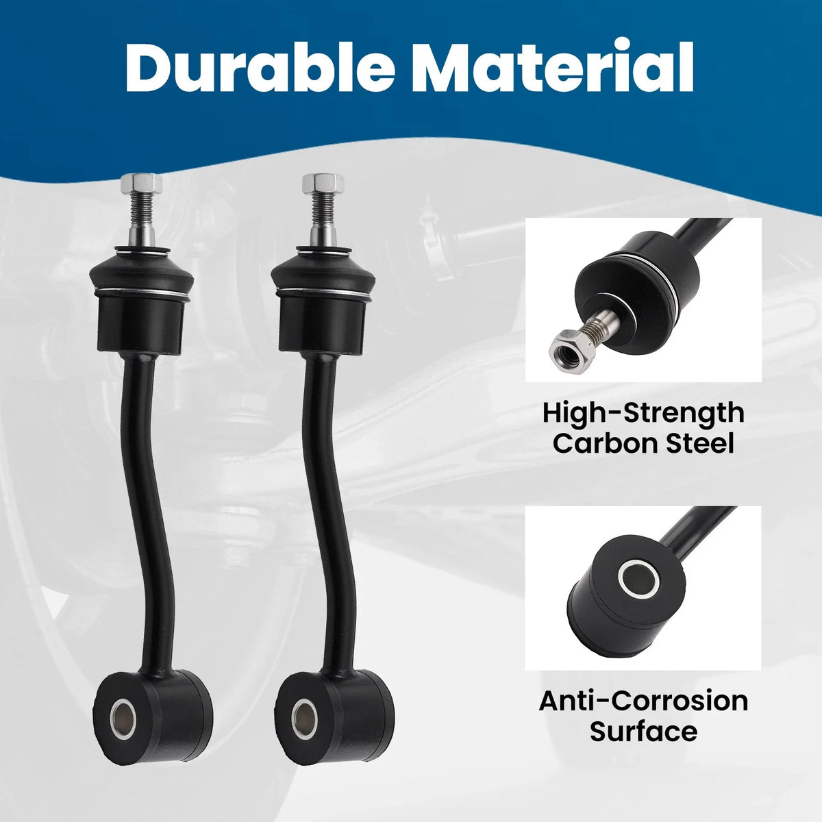2X Front Sway Bar Stabilizer Links Kit for Jeep Wrangler TJ (1997–2006) K3197