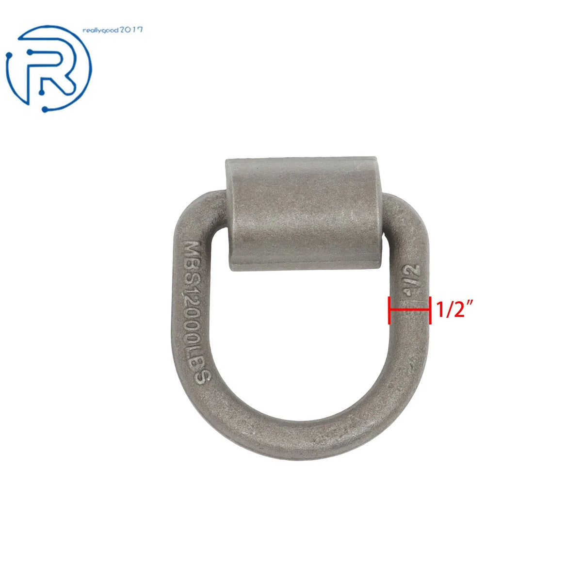 6 Pack Weld-On Forged D Ring 1/2" 12000 LBS for Heavy Duty Applications
