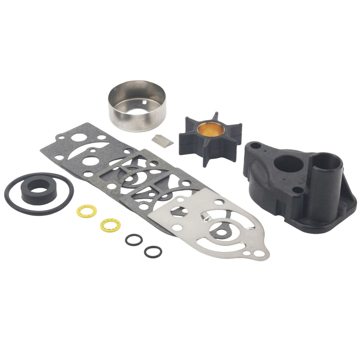 Outboard Water Pump Impeller Kit for Mercury 30-70 HP (46-60366T1, 46-60366Q1, 46-60366A1)