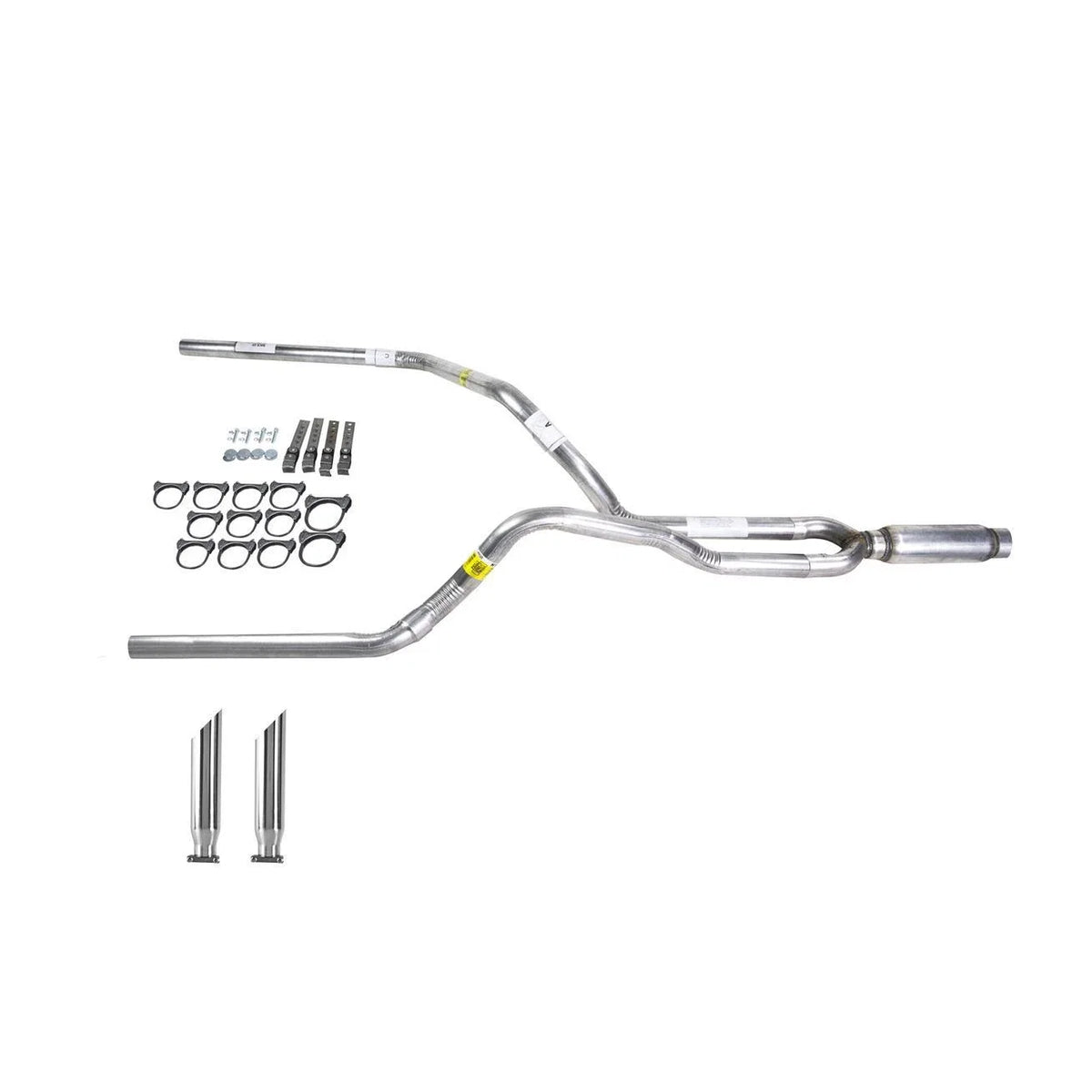Dual Exhaust 2.5" Pipe Glass Pack Muffler SC Tip for S10/S15 (1983–1994)