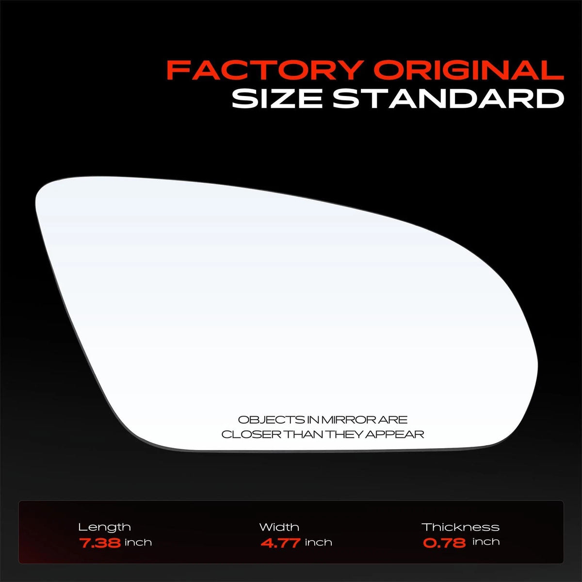 Heated Power Mirror Glass for Mercedes-Benz C300 C400 (A0998100816, 0998100816, MB1325122)