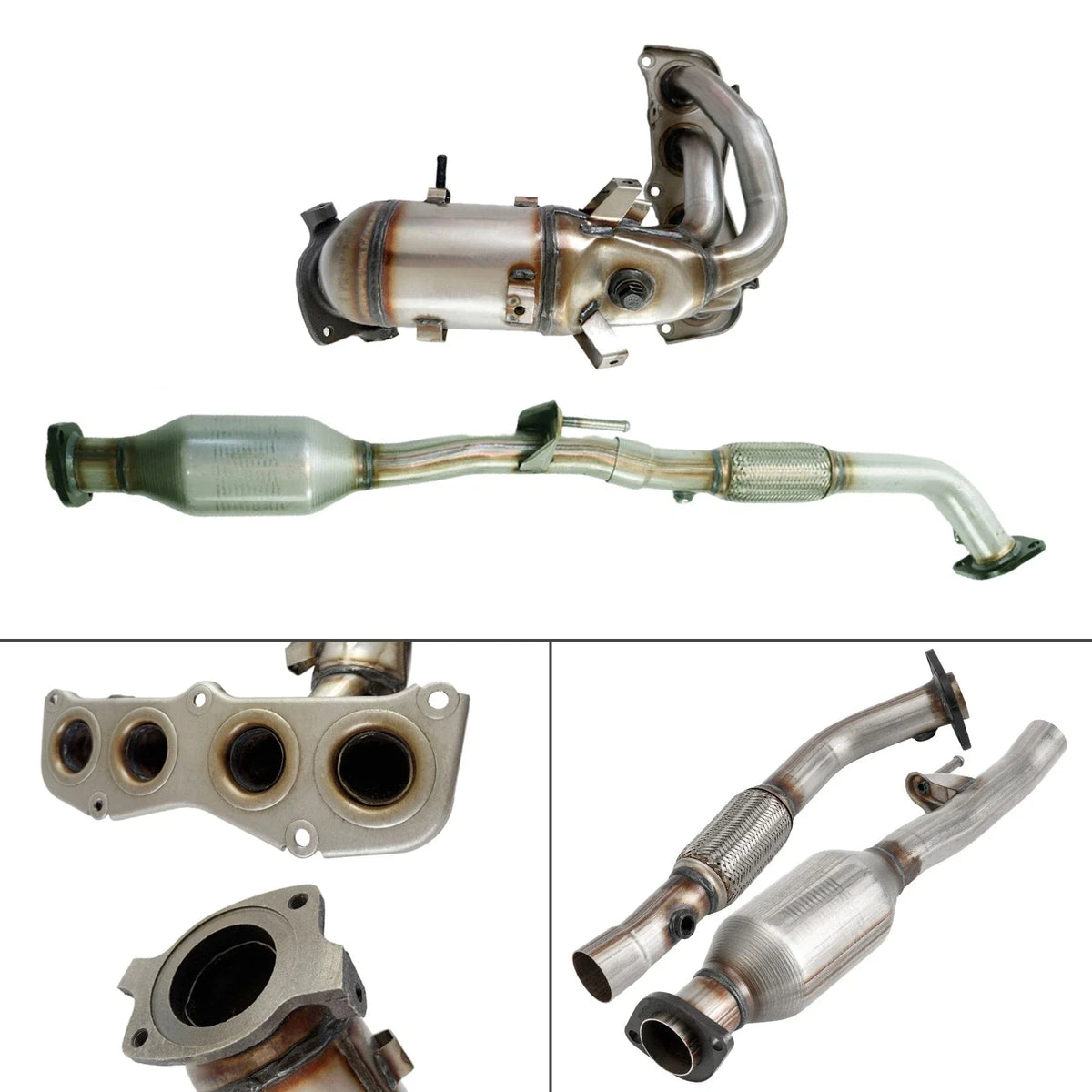 2X F+R Catalytic Converter for Toyota Camry/Solara (2002–2006) 2.4L