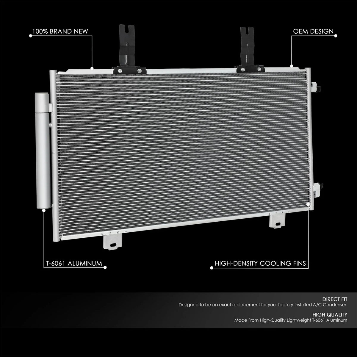 A/C Condenser Assembly for Acura RDX 2.0L (2019–2023) OE Style Aluminum