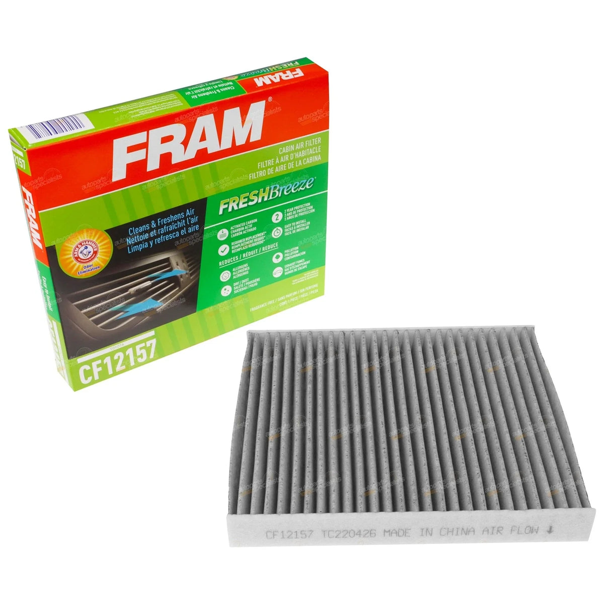 Cabin Air Filter Cleaner for Toyota Hilux (2015–2019)