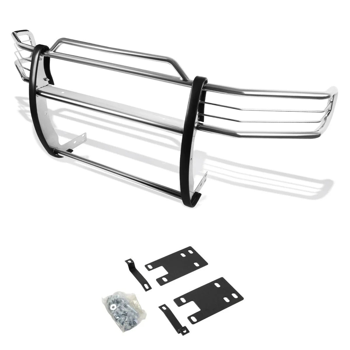 Chrome Brush Grill Guard for Dodge Ram 1500 Sport (1999–2001)
