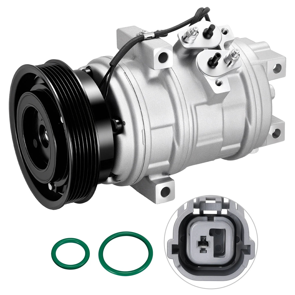 A/C Compressor with Clutch 6-Groove Pulley for Acura CL 3.2L (2001–2003)