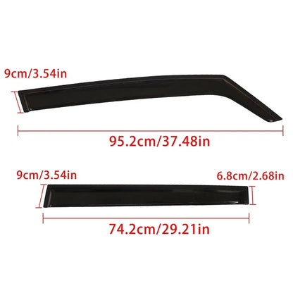 Window Vent Visor for Jeep Renegade (2015–2020) Sun Rain Guard Deflector