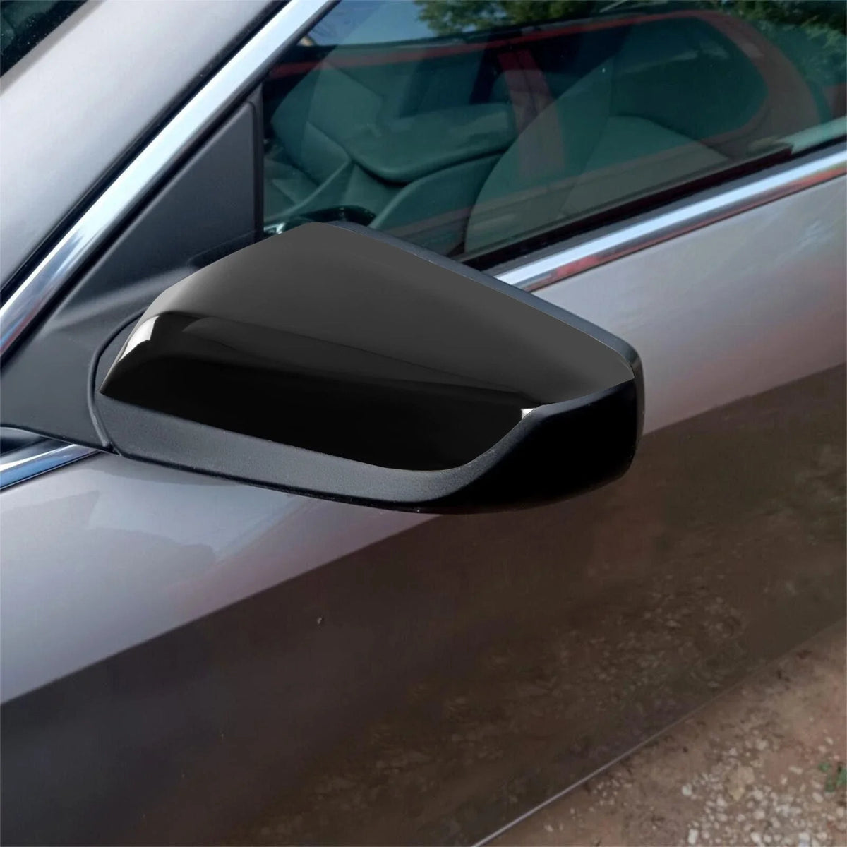 Pair Mirror Covers Cap Gloss Black for Chevrolet Malibu (2016–2025)