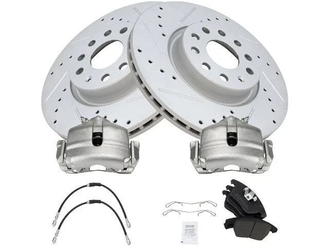 Set of 4 Brake Pads and Rotors for Audi A3 (2010) 71949ZHRC