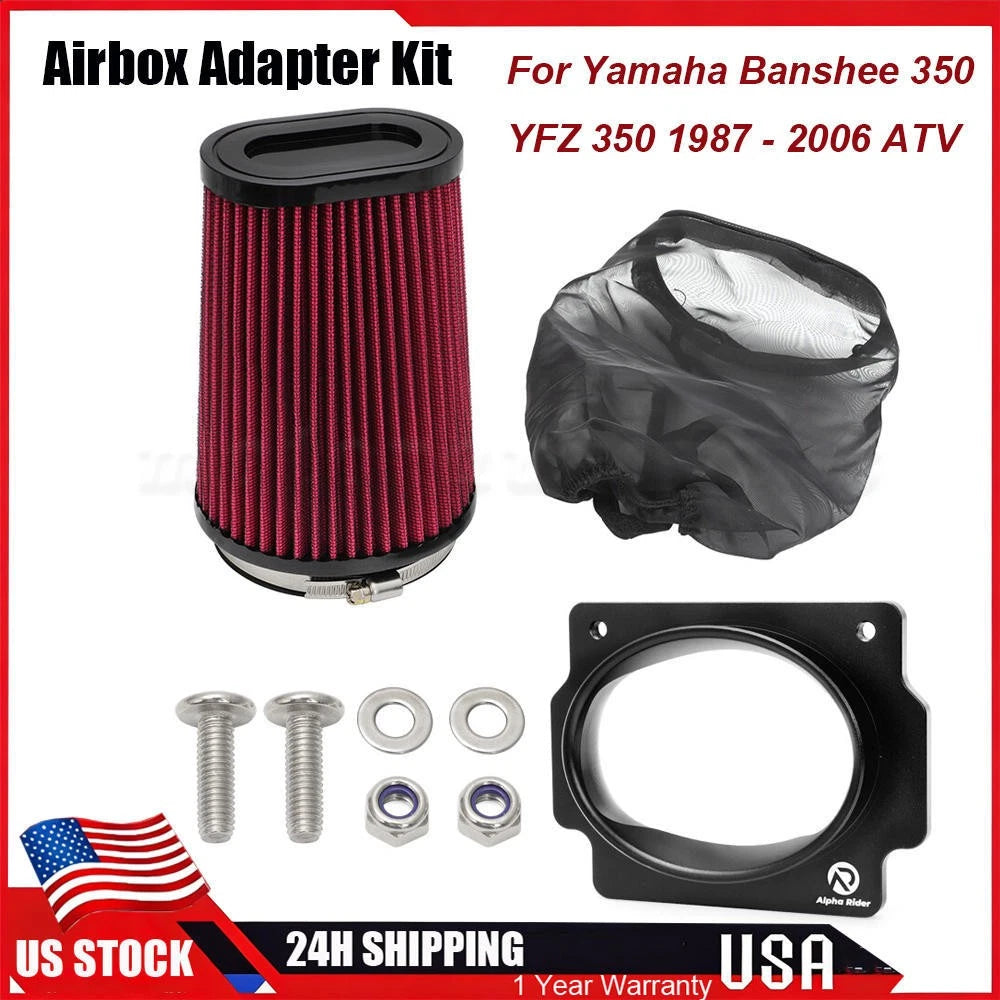 Airbox Adapter Air Filter with Outerwear for Yamaha Banshee 350 (1987–2006)