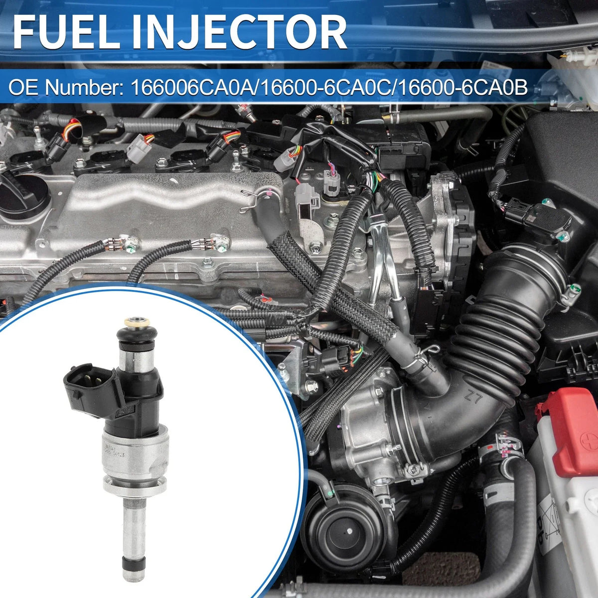 1 Pc Fuel Injector No.166006CA0A for Nissan Altima 2.5 (2019–2024)