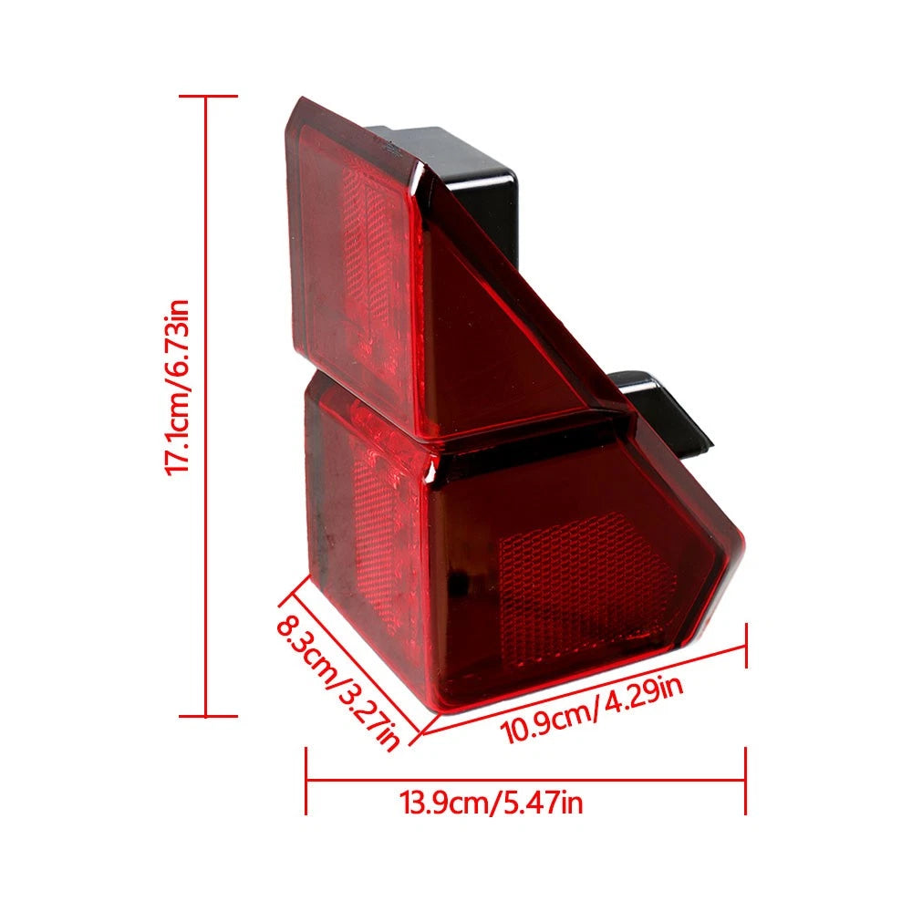 Set of 2 Rear Tail Lights for Polaris Ranger 1000 XP CREW (2018–2022) AUD43744D