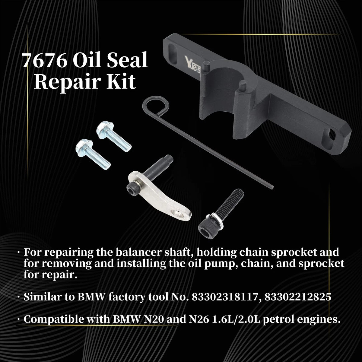 2X Flywheel Holder Flex Plate Lock Tool & Oil Tool Set for Automotive