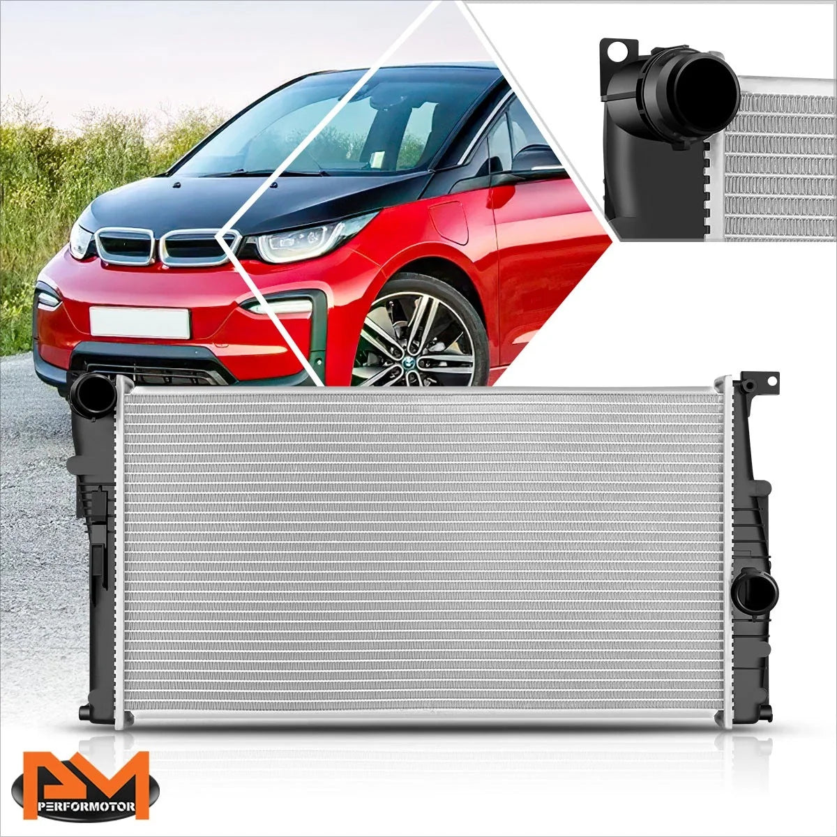 OE Style Lightweight Aluminum Cooling Radiator for BMW i3 (2014–2019) DPI-13600