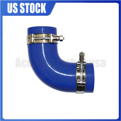 Silicone Rubber 90° Elbow Hose with Clamps for Peterbilt Kenworth (F04-6006)