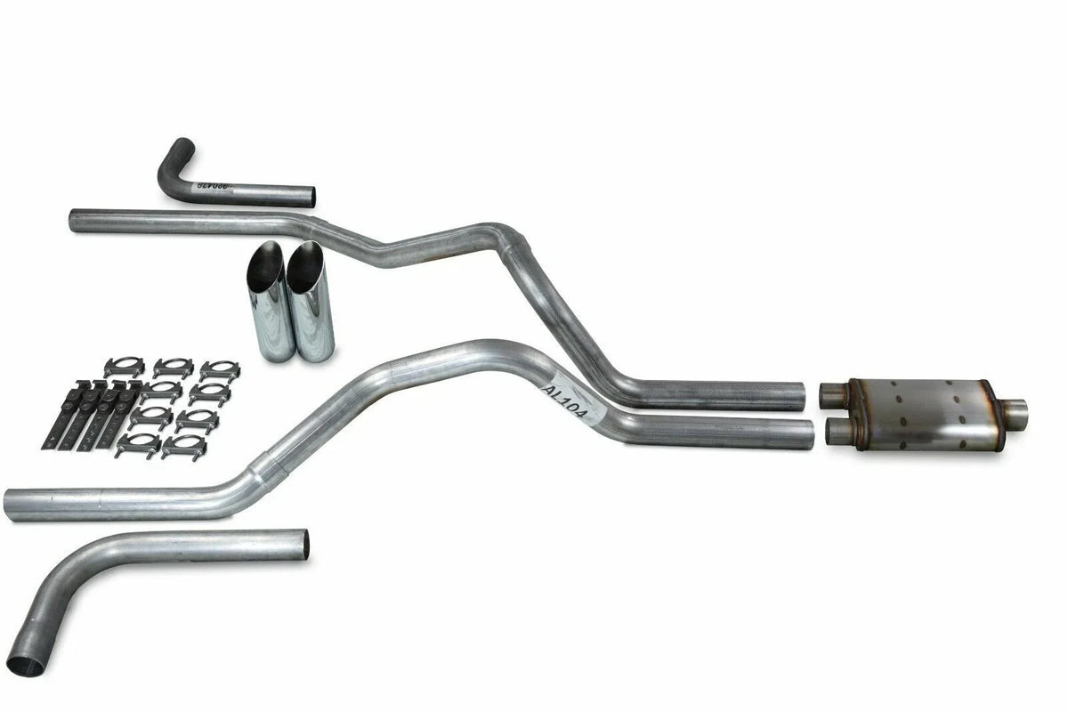 2.5" Dual Exhaust Kit for Ford F150 (2021–2025) - Magnaflow XL Slash Tips