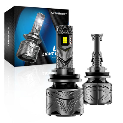 2X NOVSIGHT 9007 HB5 LED Headlight Bulbs for High/Low Beam (50000LM, 6500K)