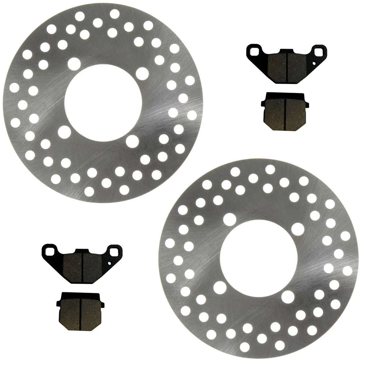 2 Front Disc Brake Rotors, Brake Pads for Polaris Sawtooth 200 (2017–2020) (2)FS-2092 (2)FS-421