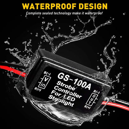 LED Stop Brake Tail Flash Light Controller for Universal Vehicles (12V)