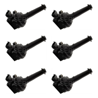 Set of 6 Ignition Coils for Volvo V70 S80 XC90 XC70 S60 C70 (1999–2007)
