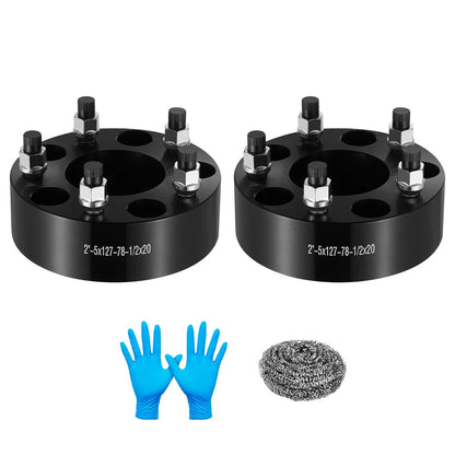2" 5x5 5x127mm 78mm Bore Wheel Spacers for Jeep Wrangler (2007–2018)