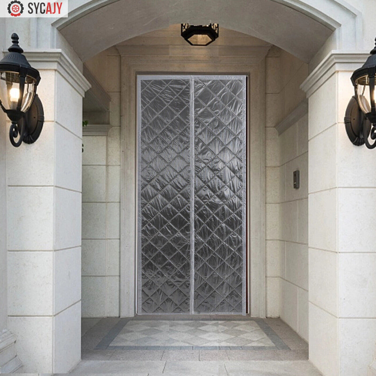 Insulated Door Curtain for Winter Protection (No Specific Part Numbers)