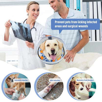 Inflatable Dog Cone for Alternative Use (Soft Collar)