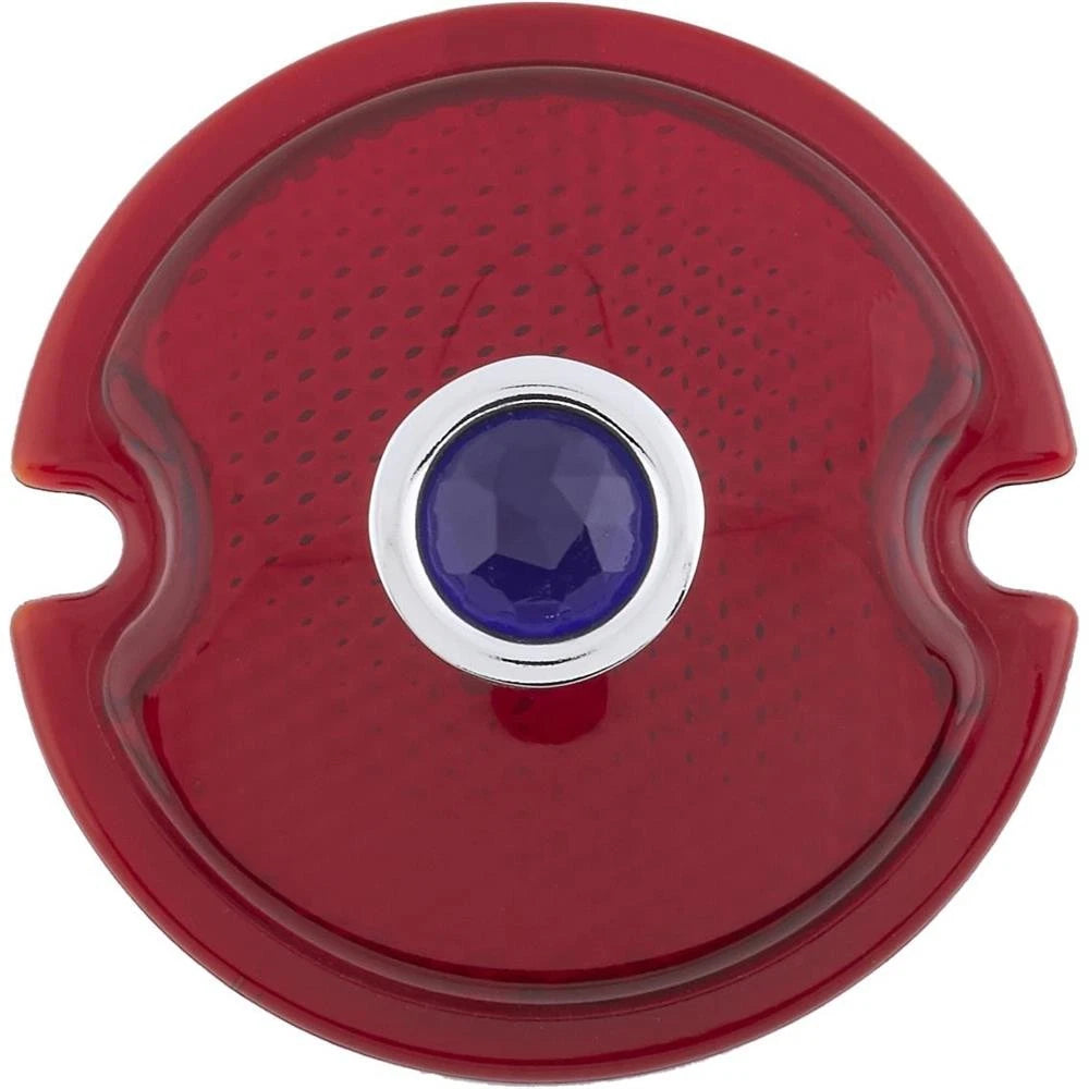 Tail Light Lens for Ford 1933-1936 Car/1945-1952 Pickup (91062174) Blue Dot