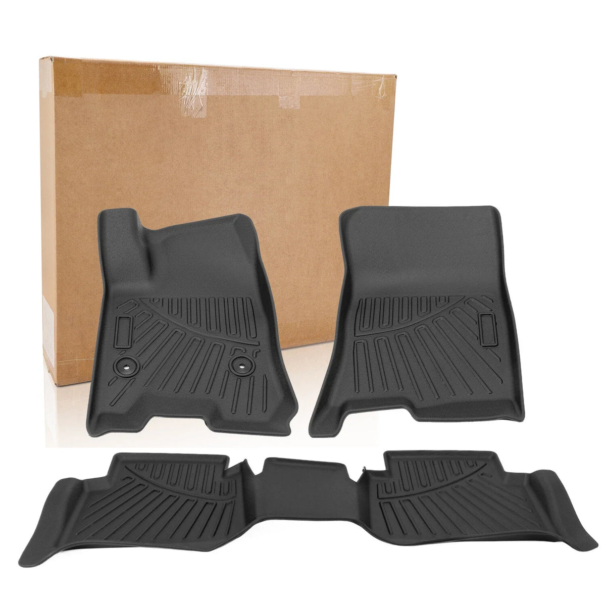 TPE Floor Mats Liners for Chevrolet Colorado/GMC Canyon Crew Cab (2023–2025)