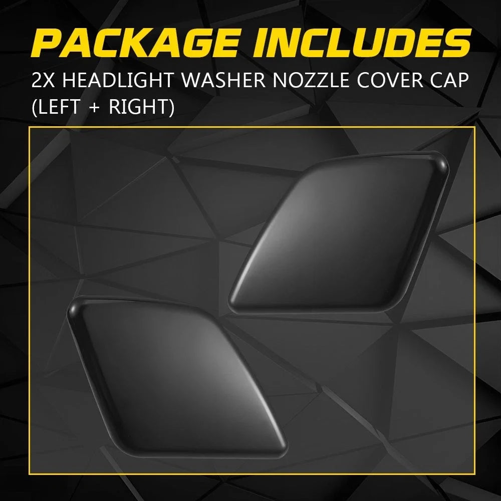 Set of 2 Headlight Washer Cover Caps for Volvo XC90 (2007–2014)