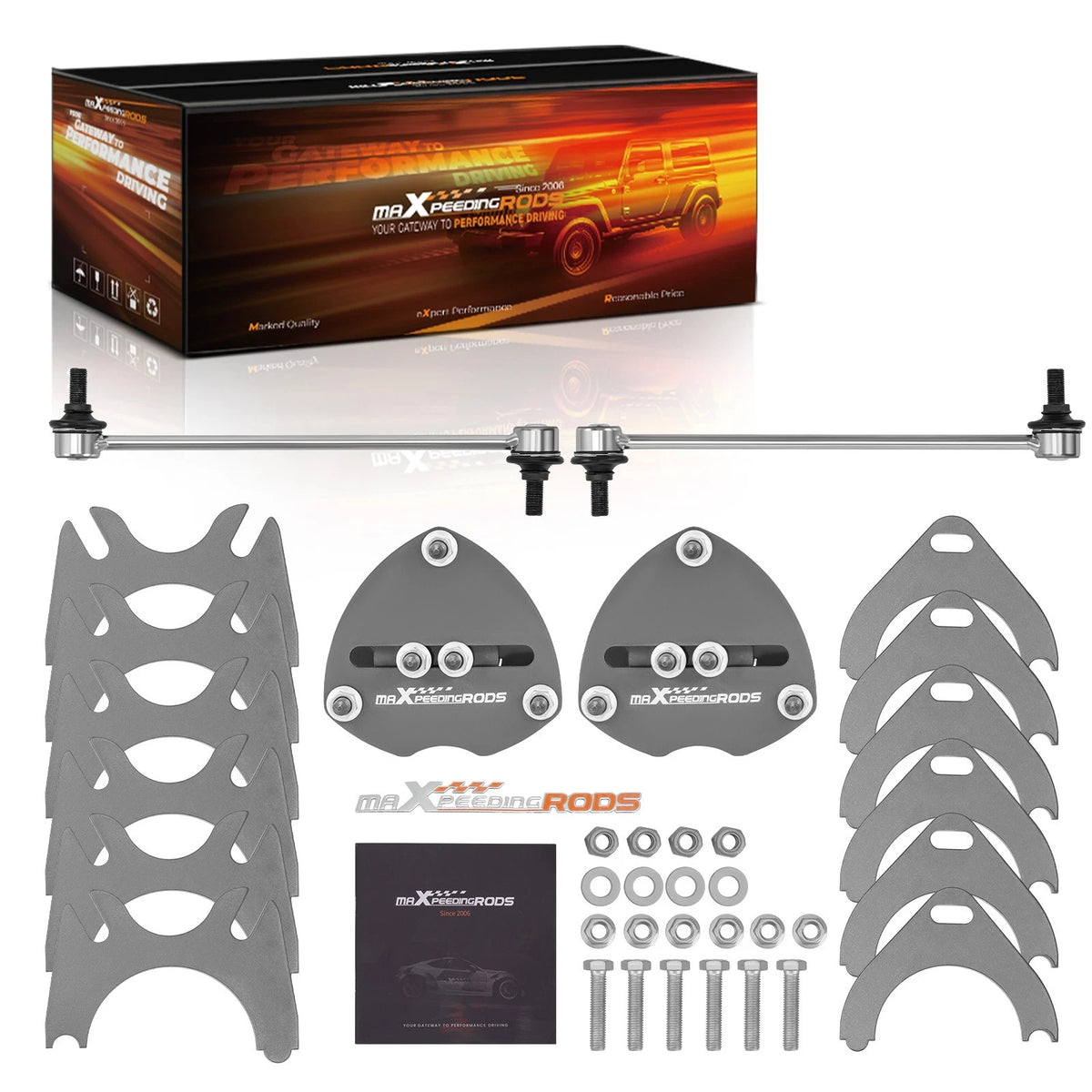 2" Front + 1.5" Rear Lift Kit for Honda Ridgeline (2017–2023) D2W3PV